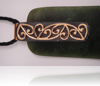 9 Carat gold & silver cap, set pounamu pendant