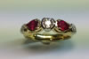 Burmese Ruby and diamond ring in 18ct gold