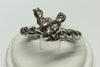 Palladium rope knotted wedding ring